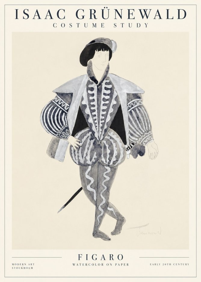 Isaac Grünewald Figaro II No1 - Juliste