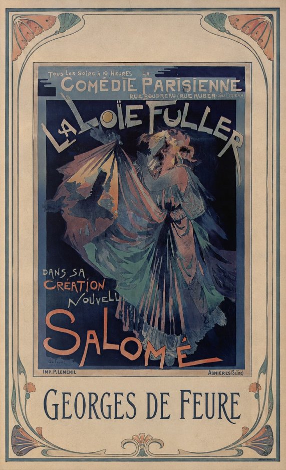 Georges de Feure La Loïe Fuller - Salomé II No1 - Juliste