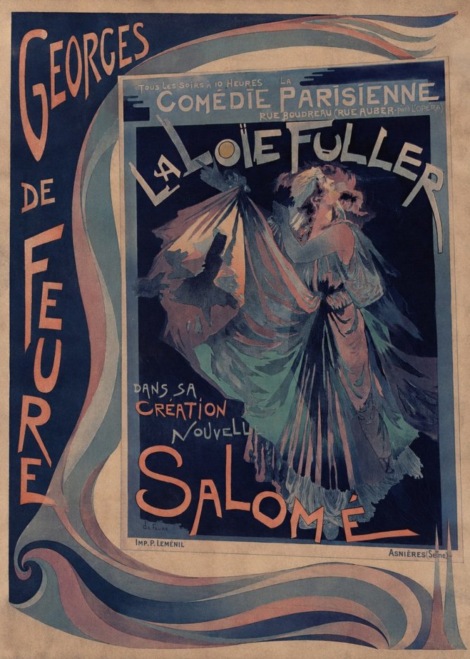 Georges de Feure La Loïe Fuller - Salomé II No2 - Juliste