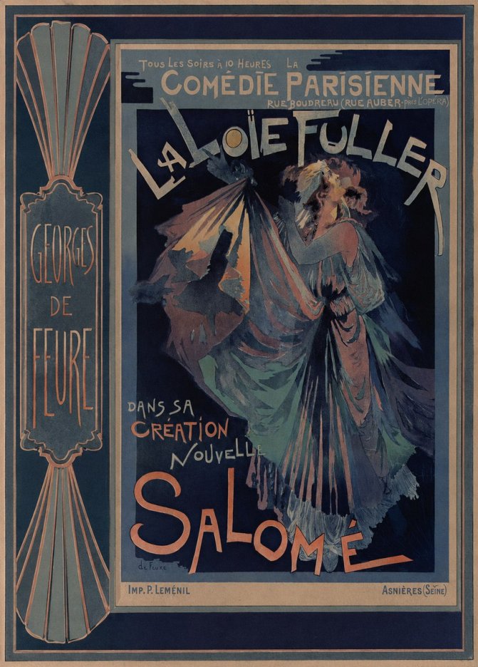 Georges de Feure La Loïe Fuller - Salomé II No3 - Juliste