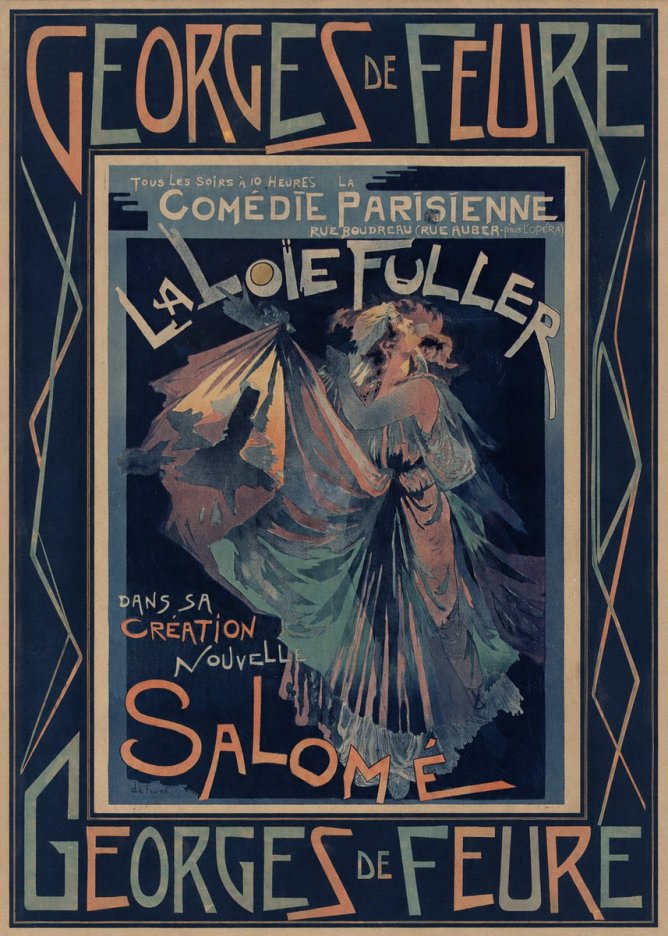 Georges de Feure La Loïe Fuller - Salomé II No5 - Juliste