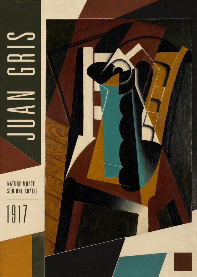 Juan Gris Nature Morte Sur Une Chaise No2 - Juliste
