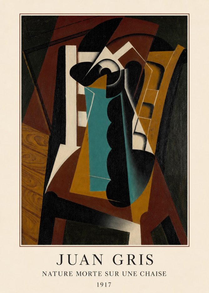 Juan Gris Nature Morte Sur Une Chaise No3 - Juliste