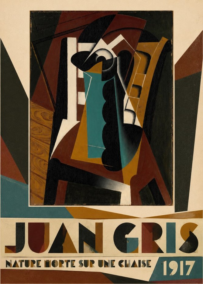 Juan Gris Nature Morte Sur Une Chaise No4 - Juliste