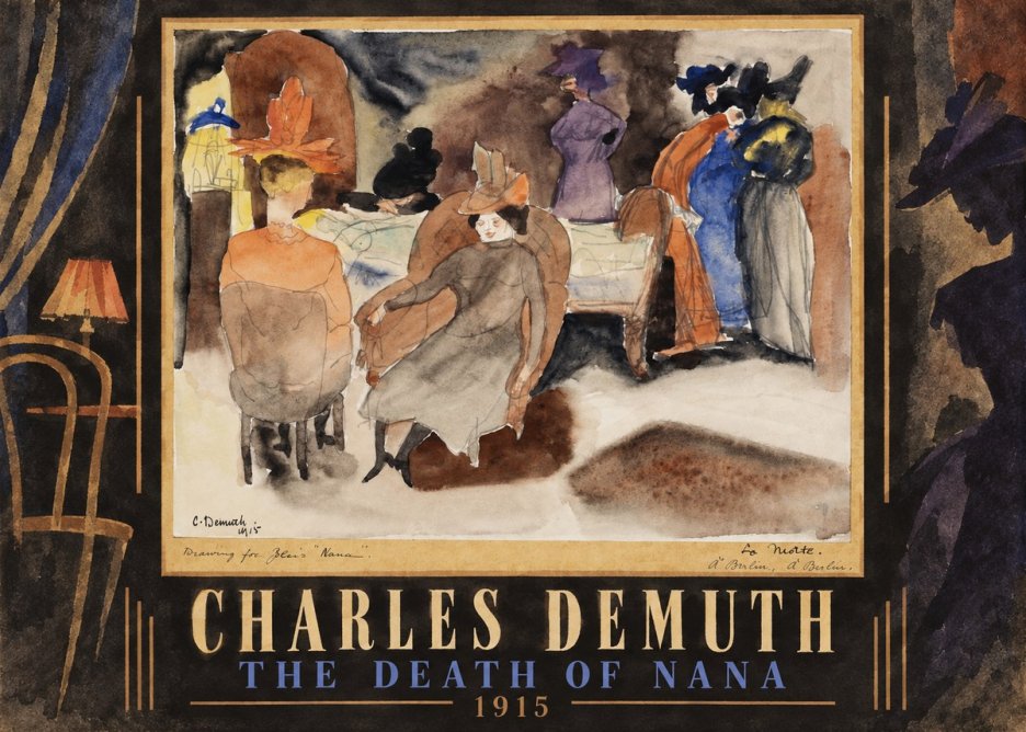 Charles Demuth The Death of Nana No5 - Juliste