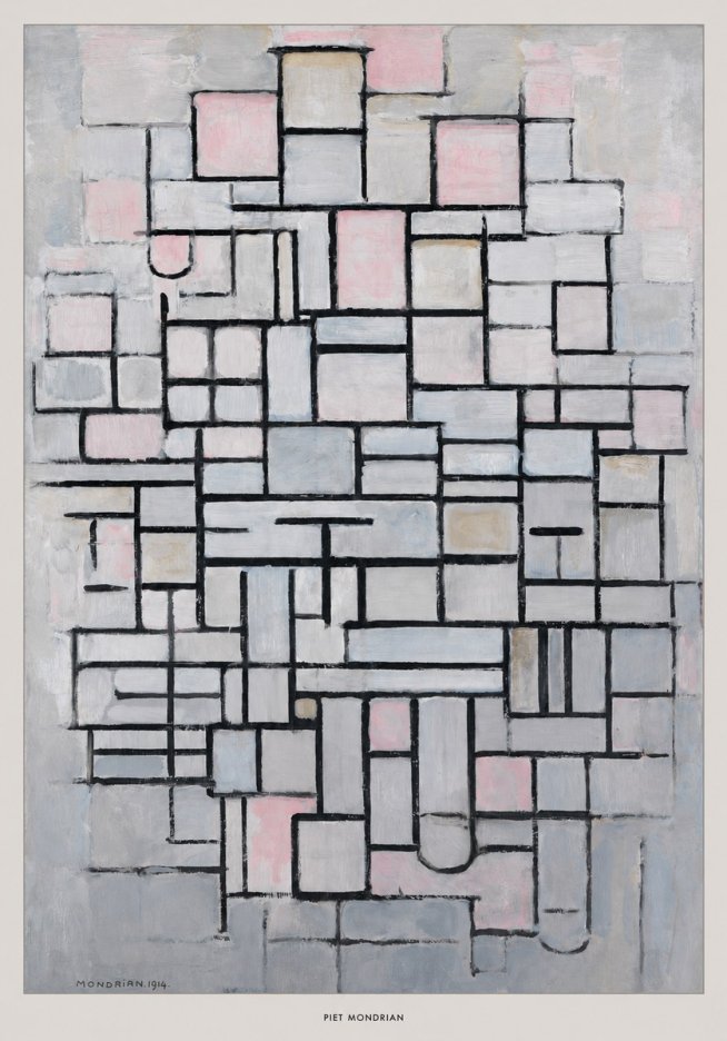 Piet Mondrian Composition No. Iv • 1914 No6 - Juliste
