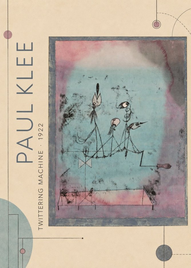 Paul Klee Twittering Machine No2 - Juliste