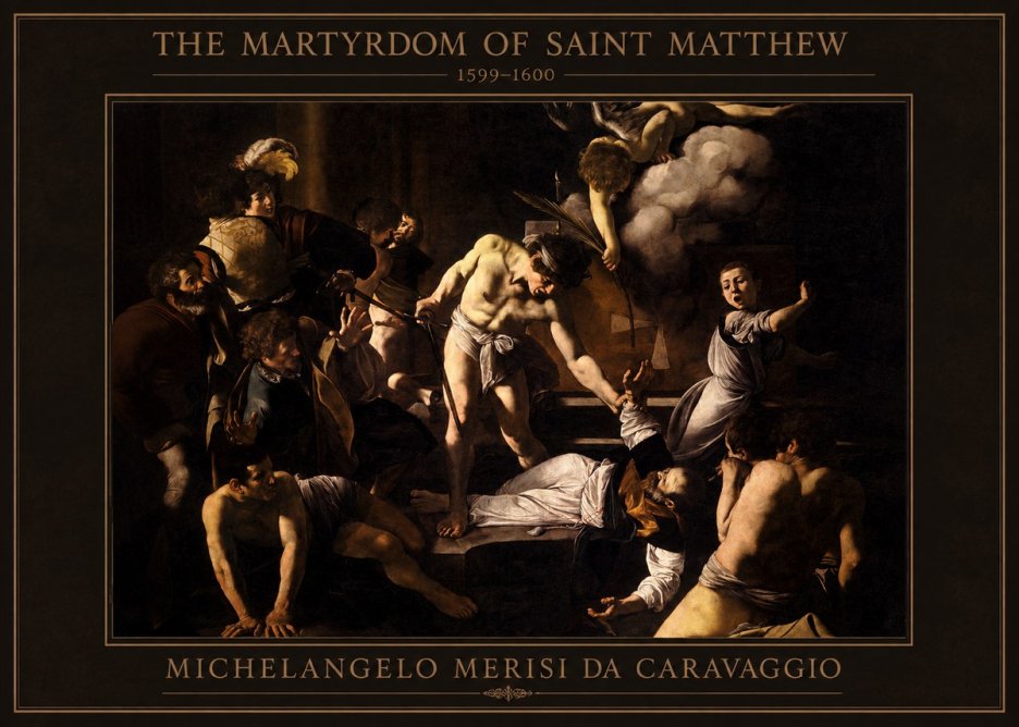 Michelangelo Merisi da Caravaggio The Martyrdom of Saint Matthew No4 - Juliste