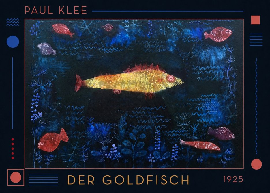 Paul Klee Der Goldfisch No1 - Juliste