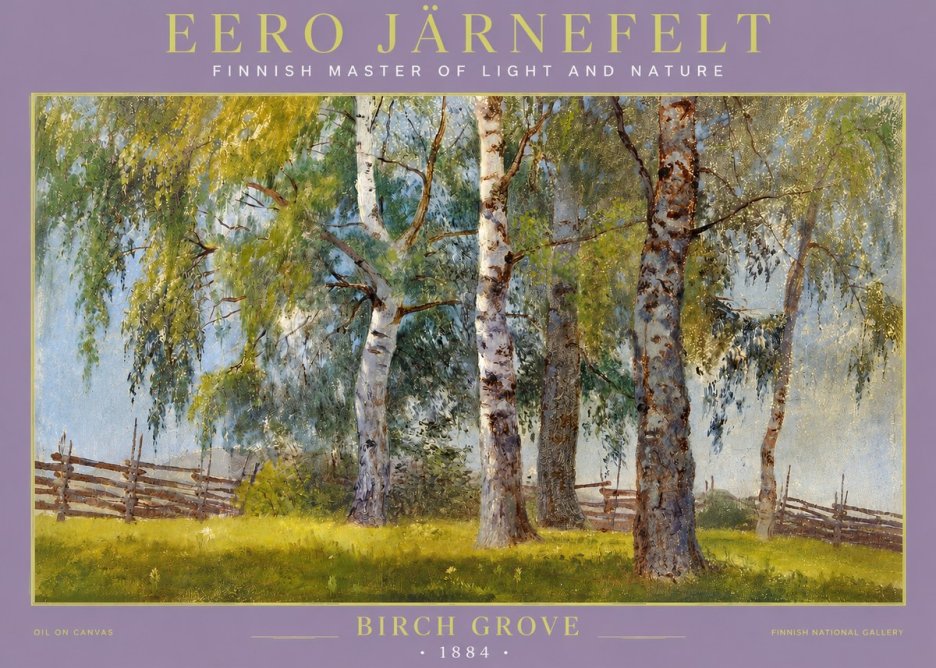 Eero Järnefelt Birch Grove No3 - Juliste