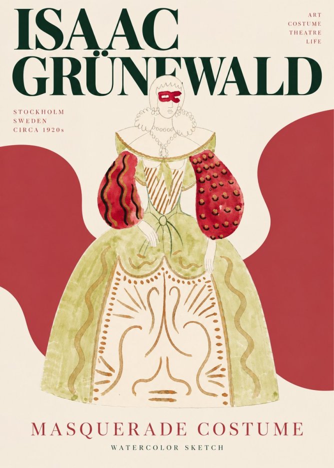 Isaac Grünewald Masquerade Costume No3 - Juliste