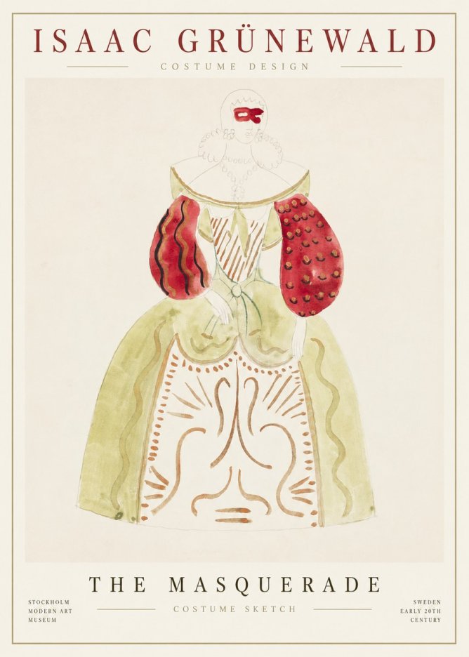 Isaac Grünewald Masquerade Costume No6 - Juliste