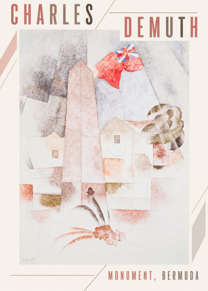 Charles Demuth Monument, Bermuda No3 - Juliste