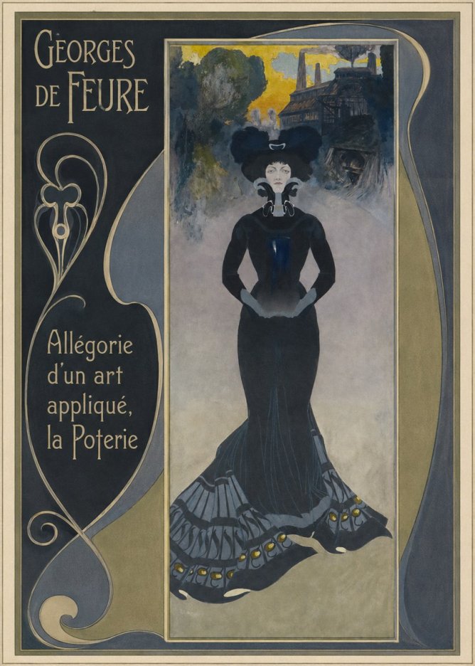 Georges de Feure Allégorie D'un Art Appliqué, La Poterie No2 - Juliste