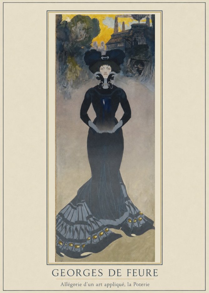 Georges de Feure Allégorie D'un Art Appliqué, La Poterie No6 - Juliste