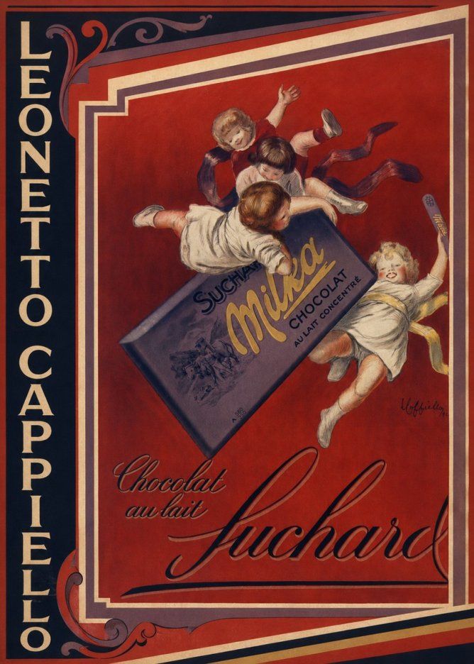 Leonetto Cappiello Suchard Milka Chocolat No2 - Juliste