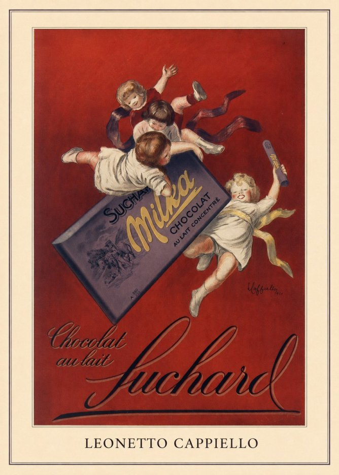 Leonetto Cappiello Suchard Milka Chocolat No5 - Juliste