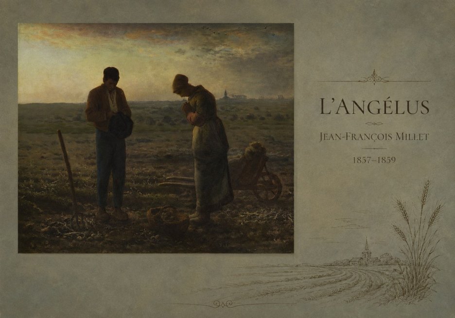 Jean-François Millet L'angélus I No4 - Juliste