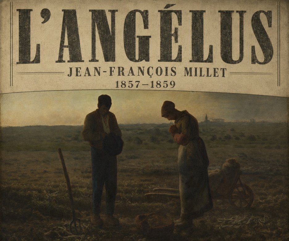 Jean-François Millet L'angélus I No6 - Juliste