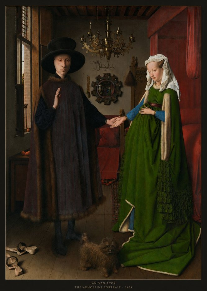Jan van Eyck The Arnolfini Portrait V No6 - Juliste