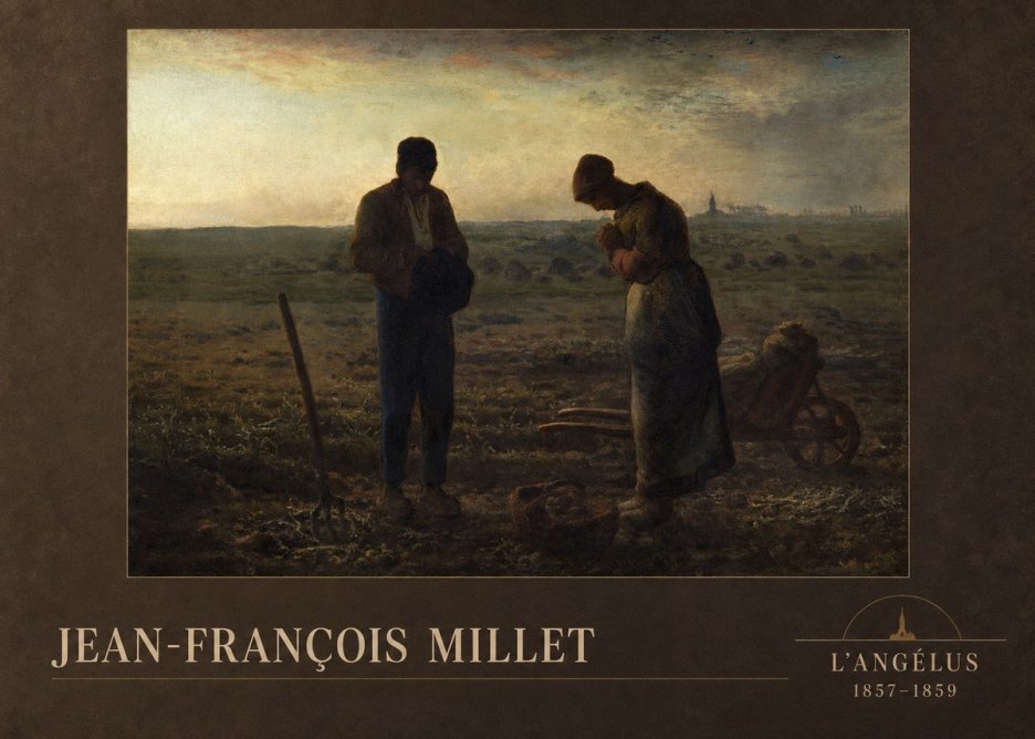 Jean-François Millet L'angélus II No2 - Juliste