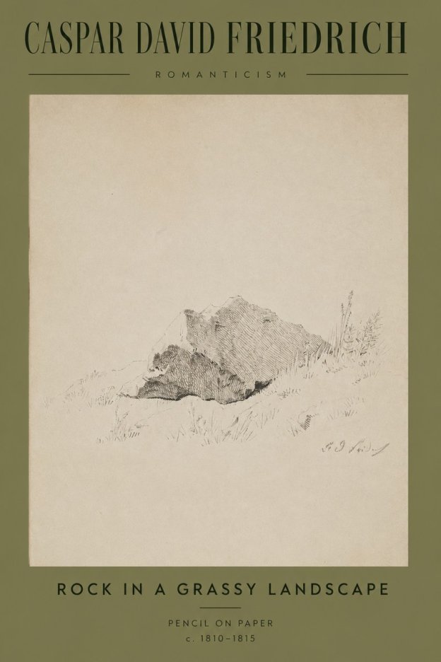 Caspar David Friedrich Rock Study No4 - Juliste