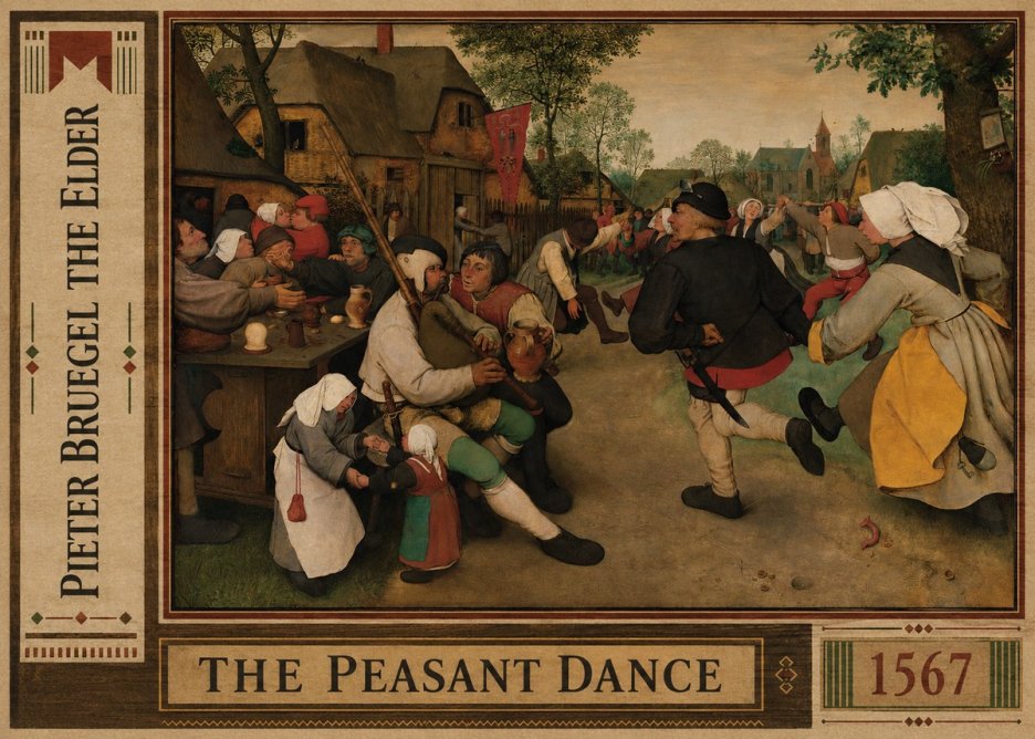 Pieter Bruegel The Peasant Dance II No2 - Juliste