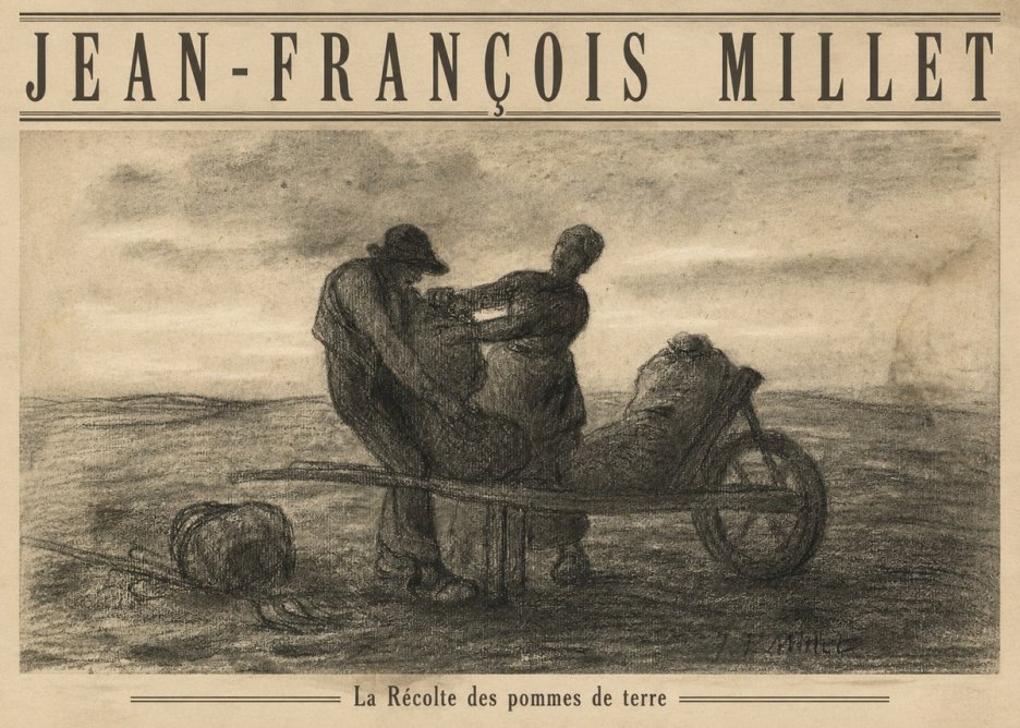 Jean-François Millet La Récolte Des Pommes De Terre No4 - Juliste