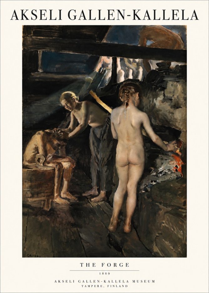 Akseli Gallen-Kallela The Forge No1 - Juliste