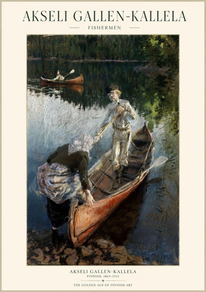 Akseli Gallen-Kallela Fishermen No1 - Juliste