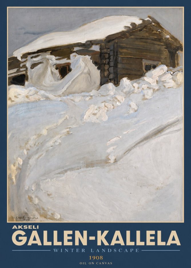 Akseli Gallen-Kallela Winter Landscape II No2 - Juliste
