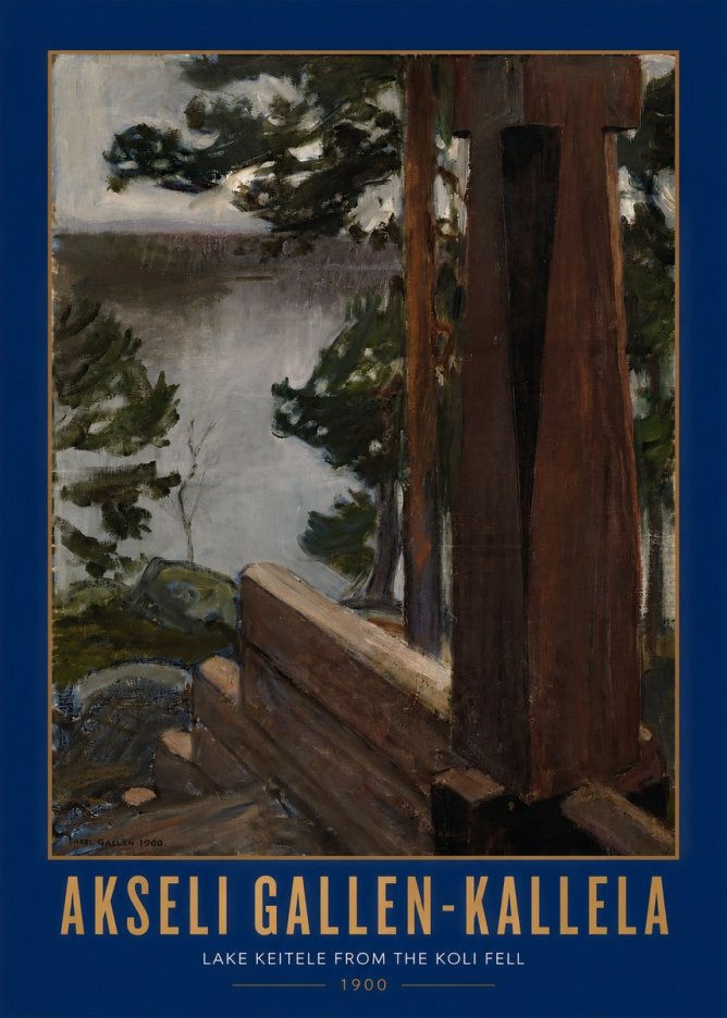 Akseli Gallen-Kallela Lake Keitele from the Koli Fell No2 - Juliste