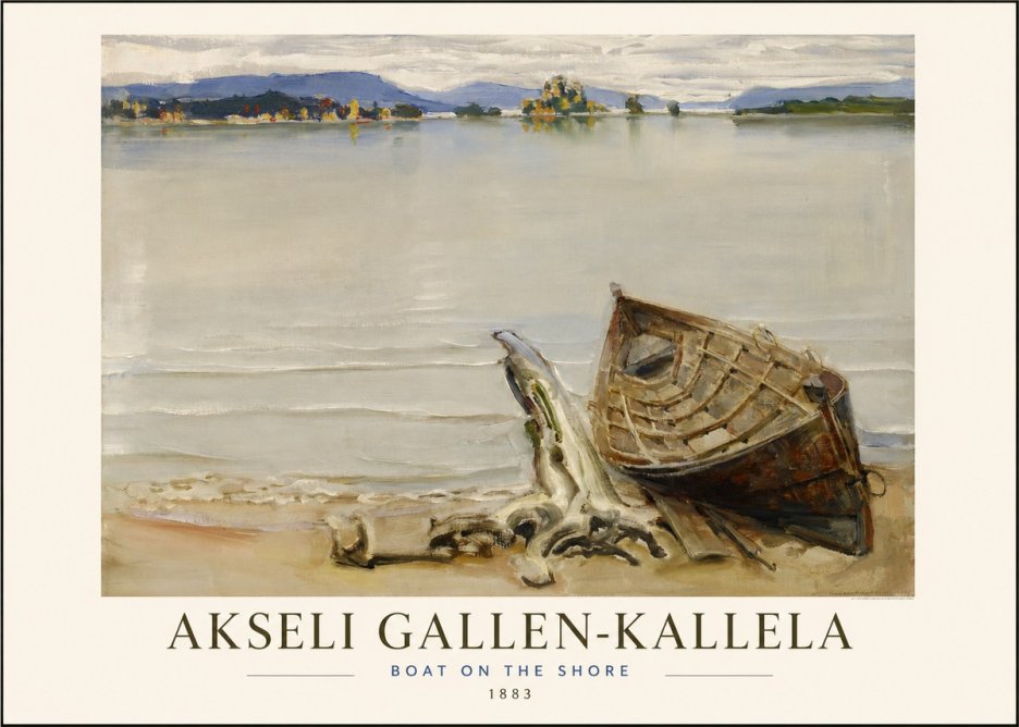 Akseli Gallen-Kallela Boat on the Shore No1 - Juliste