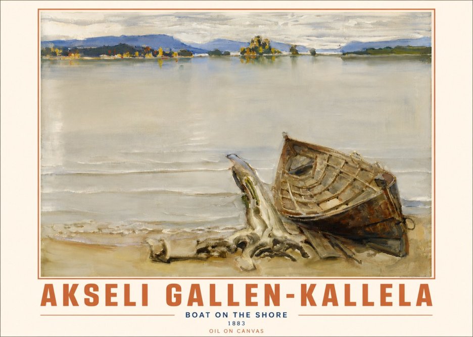 Akseli Gallen-Kallela Boat on the Shore No4 - Juliste