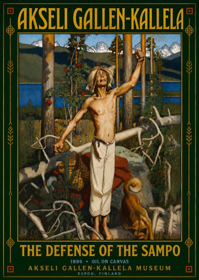 Akseli Gallen-Kallela The Defense of the Sampo No6 - Juliste