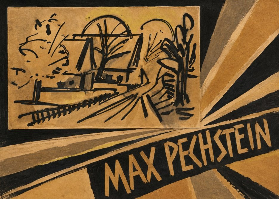Max Pechstein Abstract Village Landscape No4 - Juliste