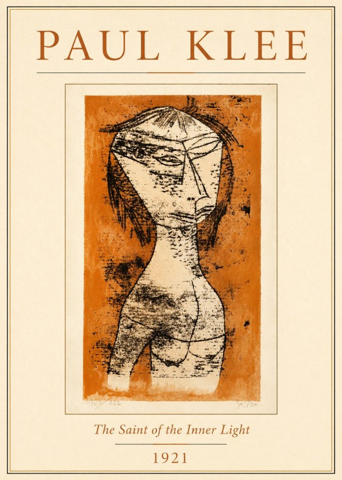 Paul Klee Die Heilige Vom Innern Licht No4 - Juliste