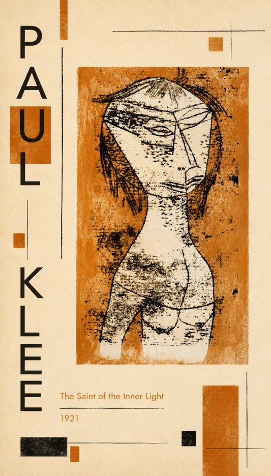 Paul Klee Die Heilige Vom Innern Licht No5 - Juliste
