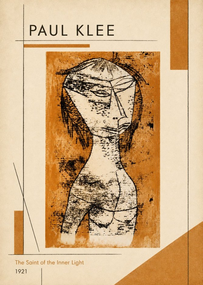 Paul Klee Die Heilige Vom Innern Licht No6 - Juliste