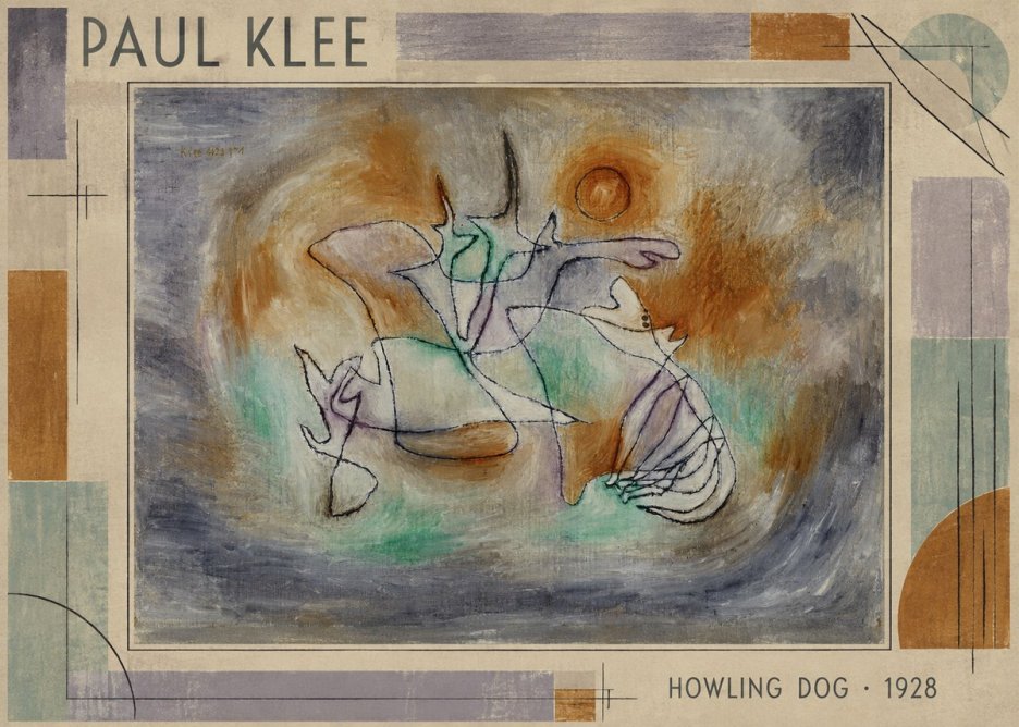 Paul Klee Howling Dog No1 - Juliste