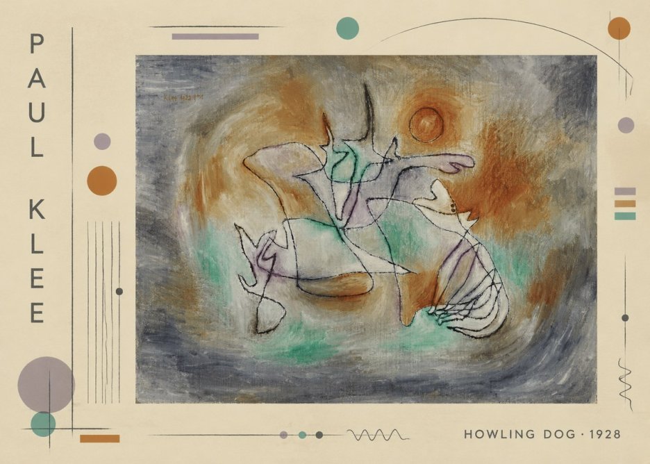 Paul Klee Howling Dog No2 - Juliste