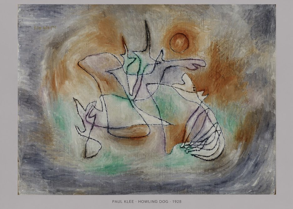 Paul Klee Howling Dog No5 - Juliste