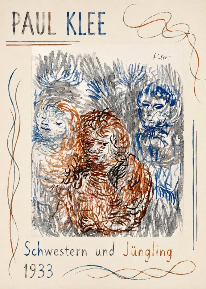 Paul Klee Schwestern Und Jüngling No1 - Juliste