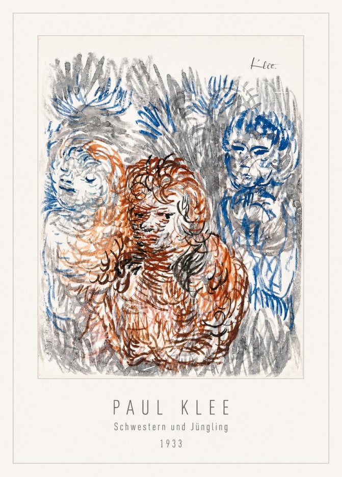 Paul Klee Schwestern Und Jüngling No2 - Juliste