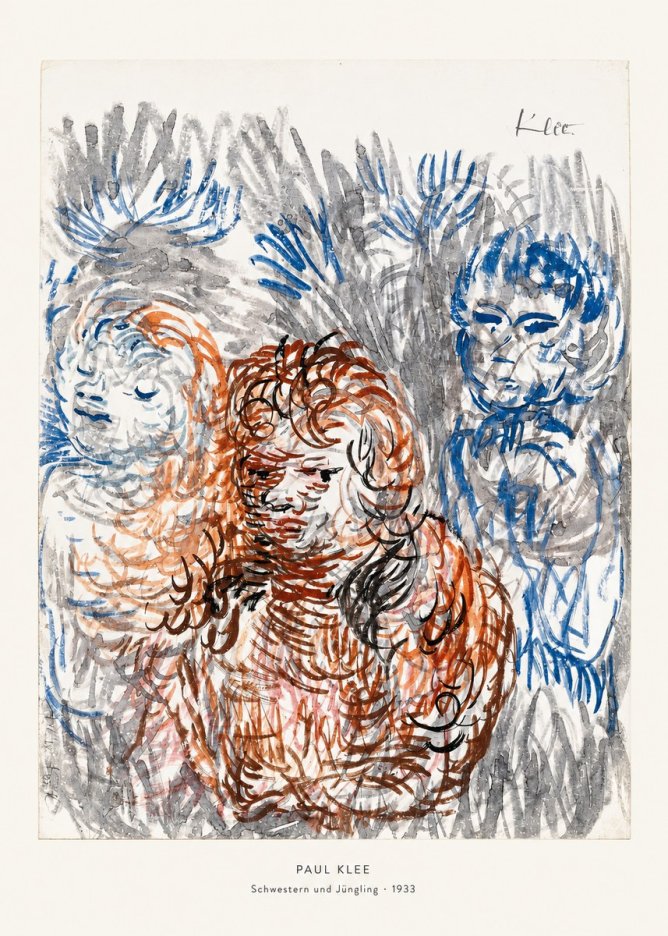 Paul Klee Schwestern Und Jüngling No6 - Juliste