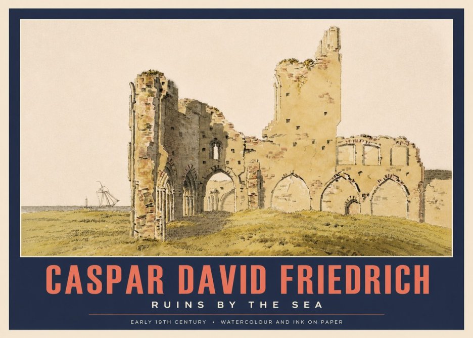 Caspar David Friedrich Ruins by the Sea No3 - Juliste