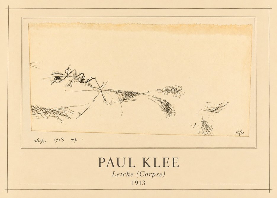 Paul Klee Leiche (Corpse) No1 - Juliste