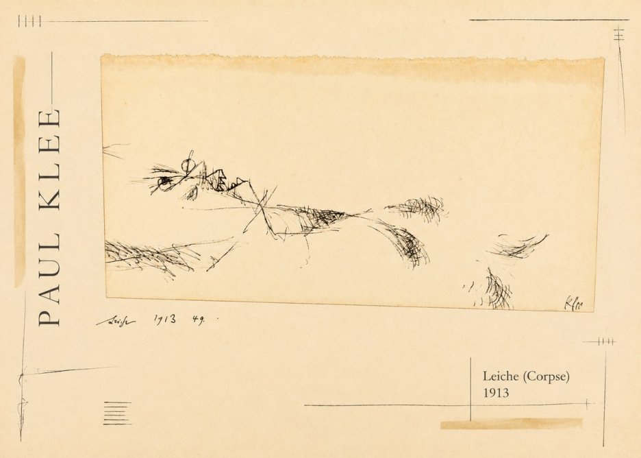 Paul Klee Leiche (Corpse) No2 - Juliste