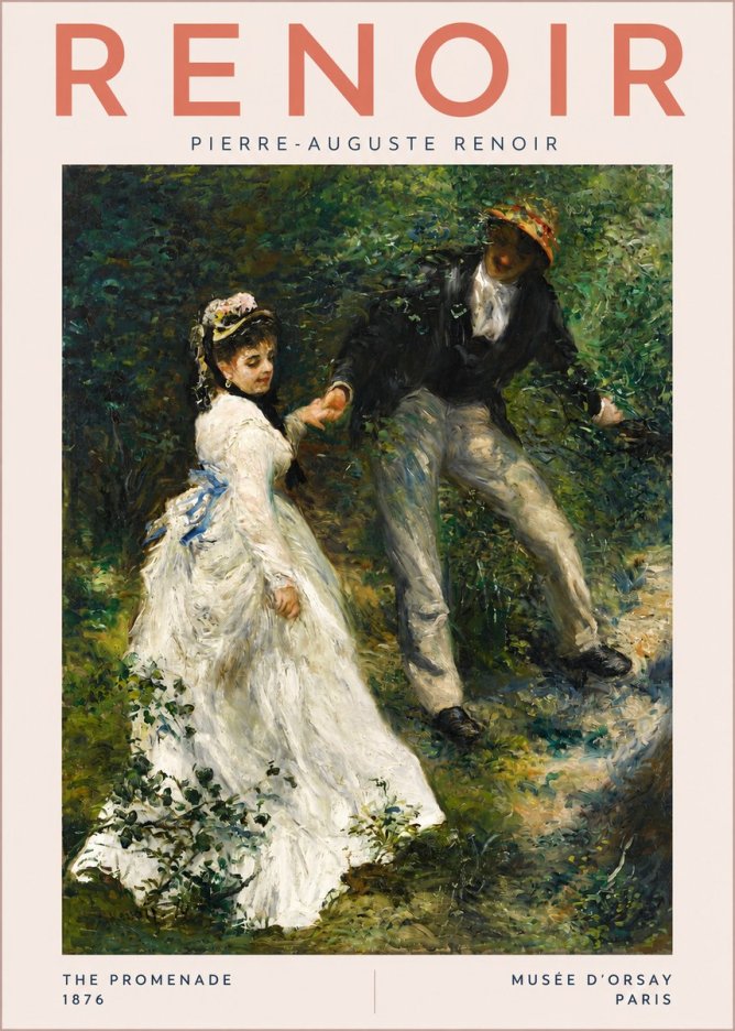 Renoir The Promenade No3 - Juliste