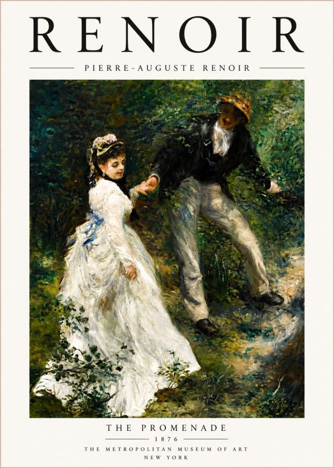 Renoir The Promenade No6 - Juliste